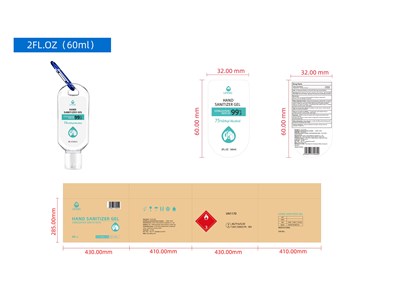 60 mL Label (Hand Sanitizer Gel (60ml))